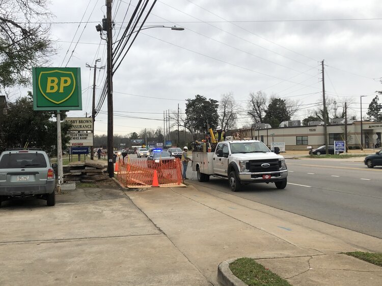 Road Work Causes Delays on North Columbia Street