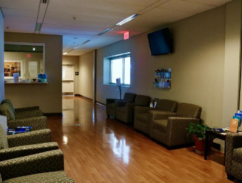 The seats are empty most of the time in the lobby of the office of GCs counseling services