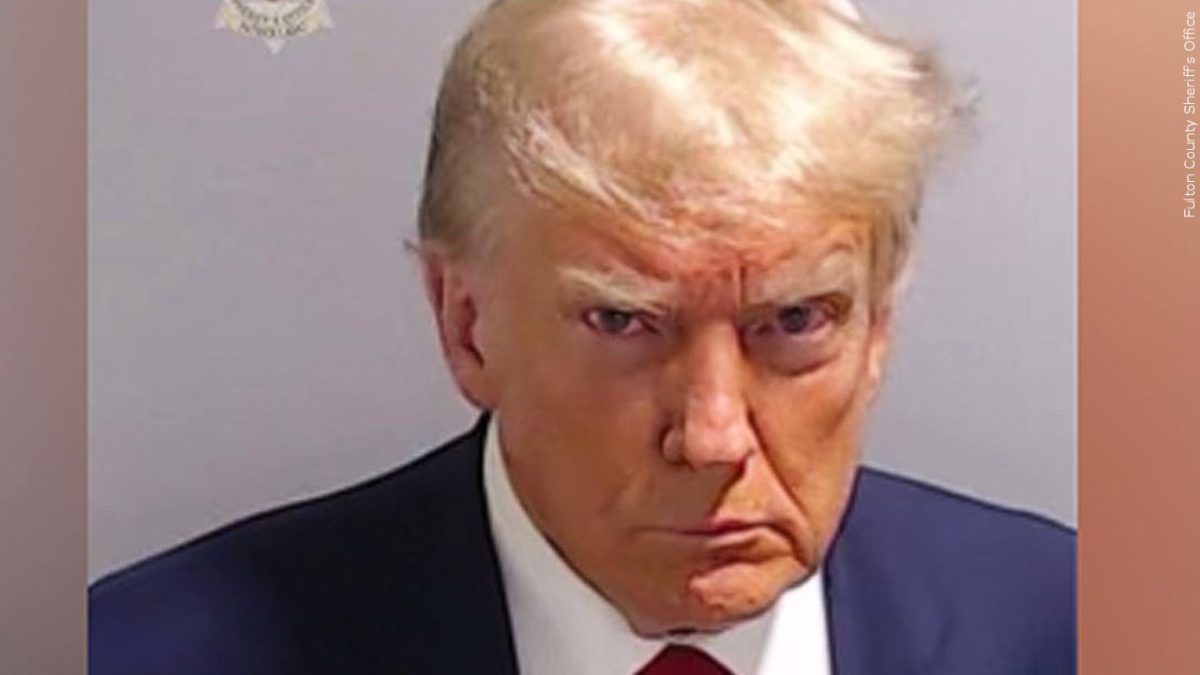 President Donald Trumps mug shot