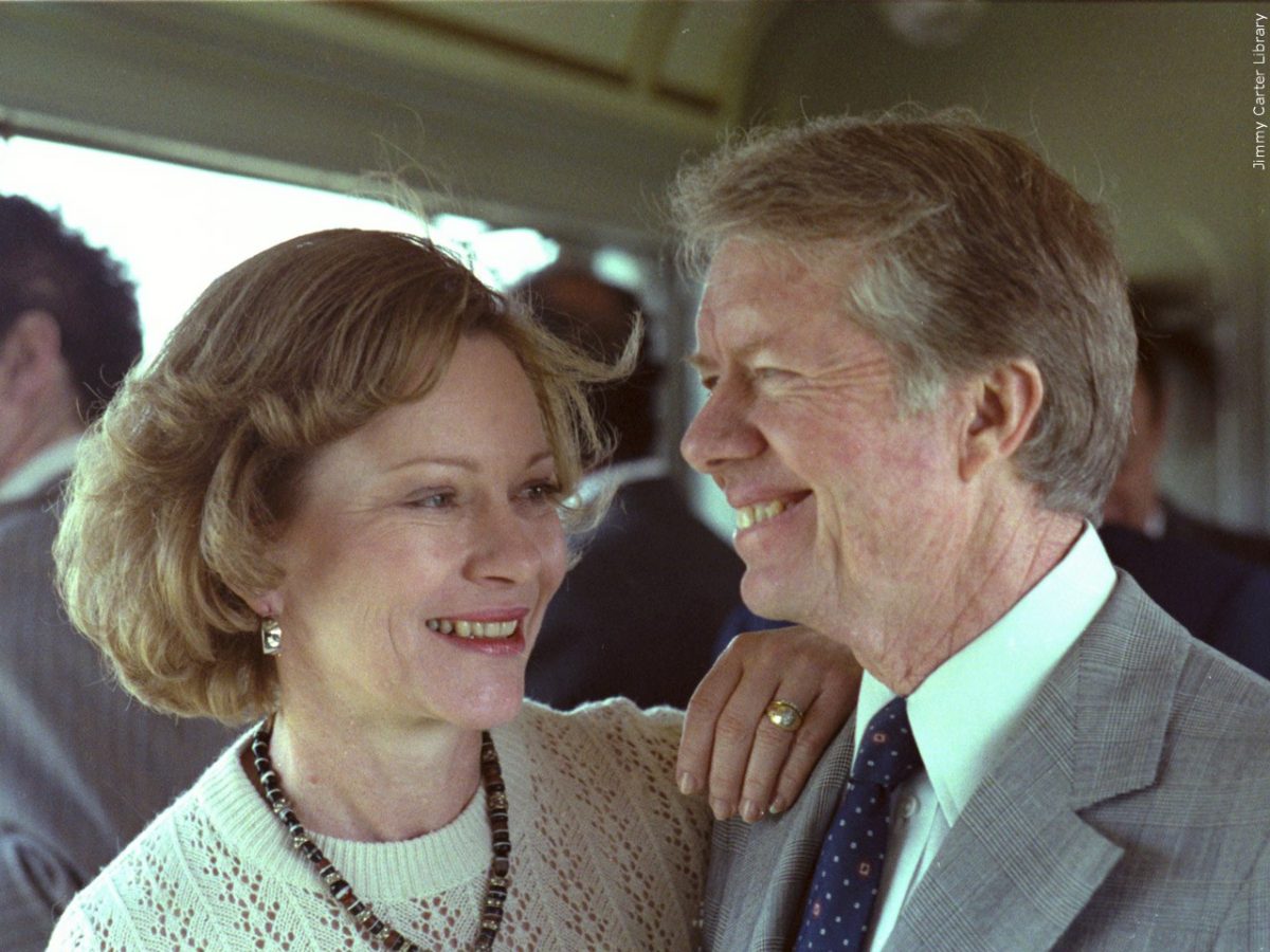 Rosalynn Smith Carter and Jimmy Carter in 1979