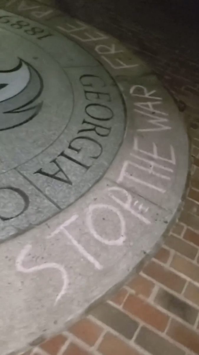 GC washes away chalk demonstration on campus